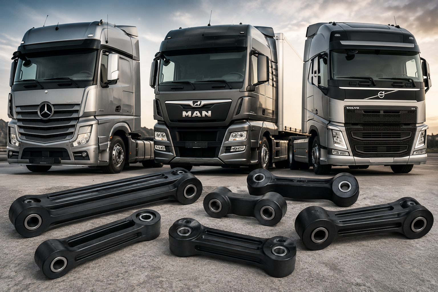 Mercedes Actros uyumlu gergi lastiği ve ağır vasıta kauçuk parçası